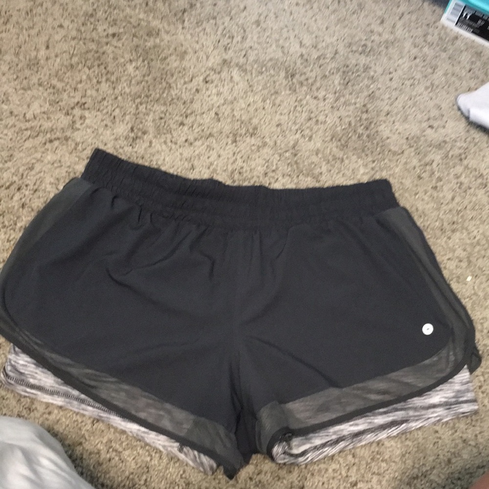 Gray athletic shorts